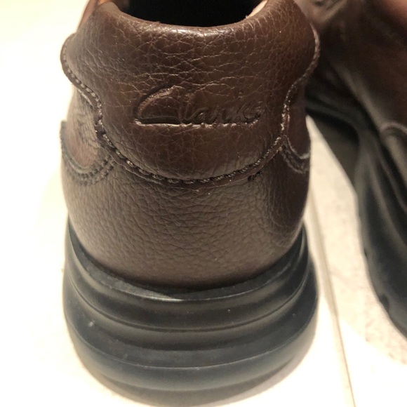 Men’s Brown Leather Clarks Shoes - Picture 5 of 5